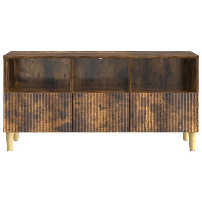 Cabinet TV Stejar fumuriu 102 x 34,5 x 50 cm Lemn prelucrat - WALTI WALTI