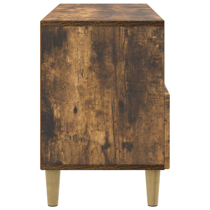Cabinet TV Stejar fumuriu 102 x 34,5 x 50 cm Lemn prelucrat - WALTI WALTI