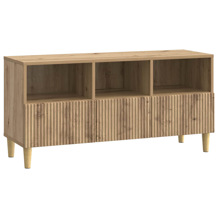 Cabinet TV Stejar Artizanal 102 x 34,5 x 50 cm Lemn prelucrat - WALTI WALTI