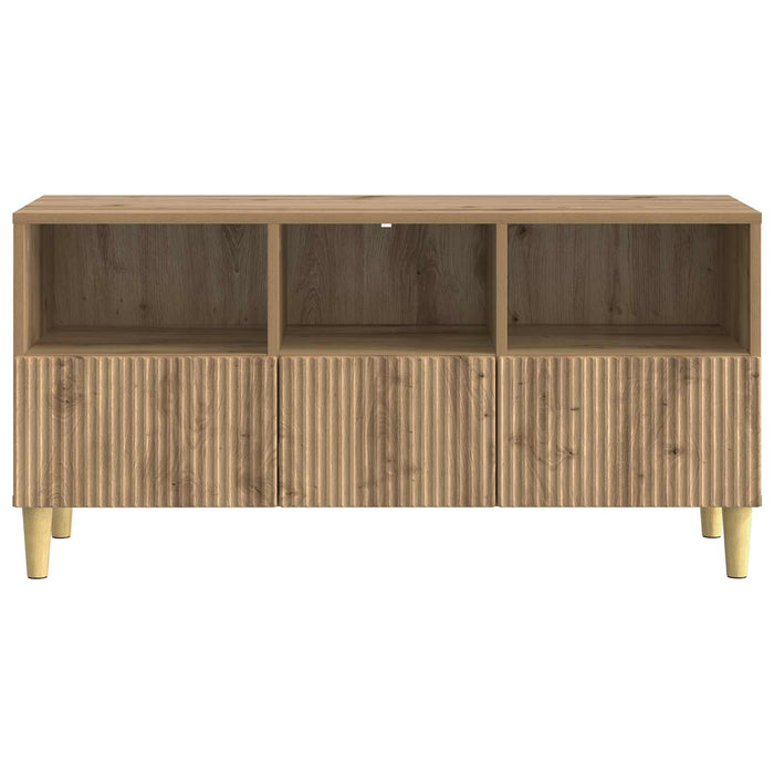 Cabinet TV Stejar Artizanal 102 x 34,5 x 50 cm Lemn prelucrat - WALTI WALTI