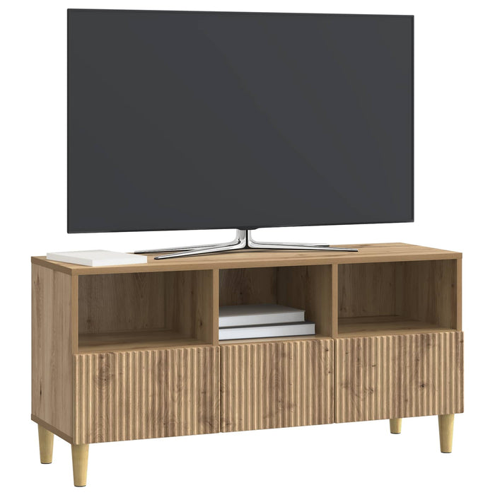 Cabinet TV Stejar Artizanal 102 x 34,5 x 50 cm Lemn prelucrat - WALTI WALTI