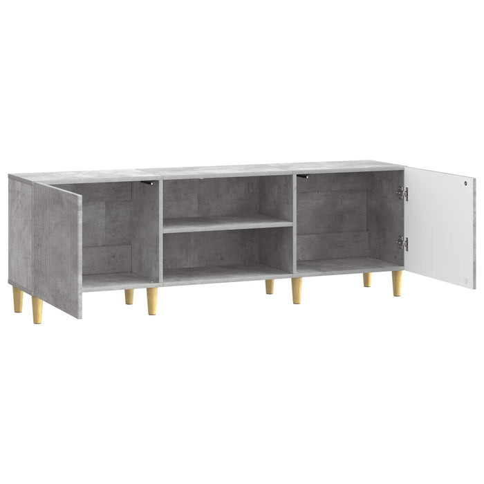 Cabinet TV Gri Beton 150 x 31 x 50 cm Lemn prelucrat - WALTI WALTI