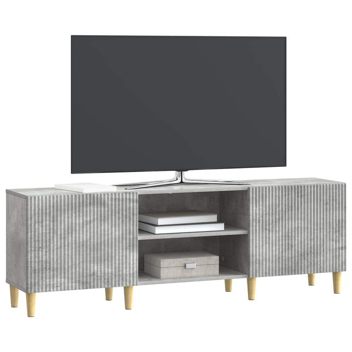 Cabinet TV Gri Beton 150 x 31 x 50 cm Lemn prelucrat - WALTI WALTI