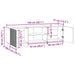 Cabinet TV Gri Beton 150 x 31 x 50 cm Lemn prelucrat - WALTI WALTI