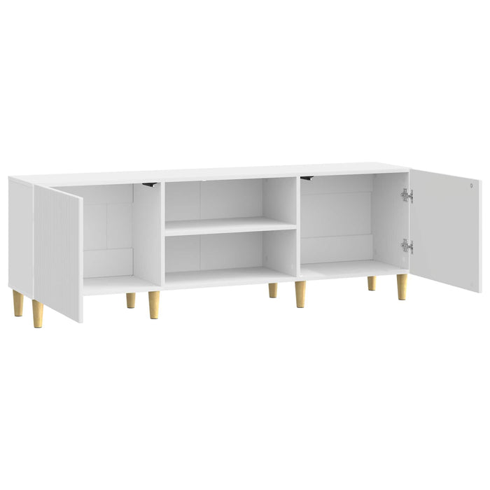 Cabinet TV Alb foarte lucios 150 x 31 x 50 cm Lemn prelucrat - WALTI WALTI
