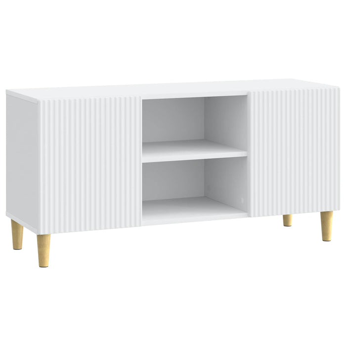 Cabinet TV Alb 102 x 34,5 x 50 cm Lemn prelucrat - WALTI WALTI