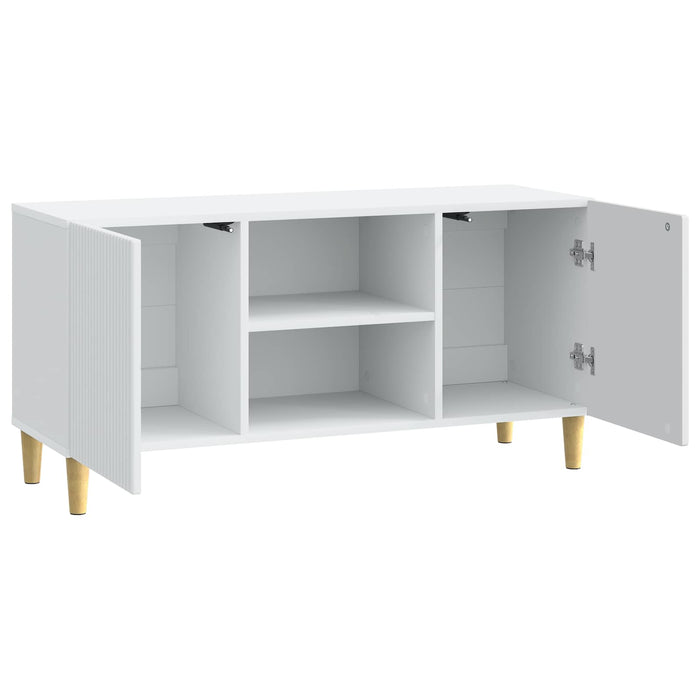 Cabinet TV Alb 102 x 34,5 x 50 cm Lemn prelucrat - WALTI WALTI