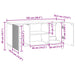 Cabinet TV Alb 102 x 34,5 x 50 cm Lemn prelucrat - WALTI WALTI