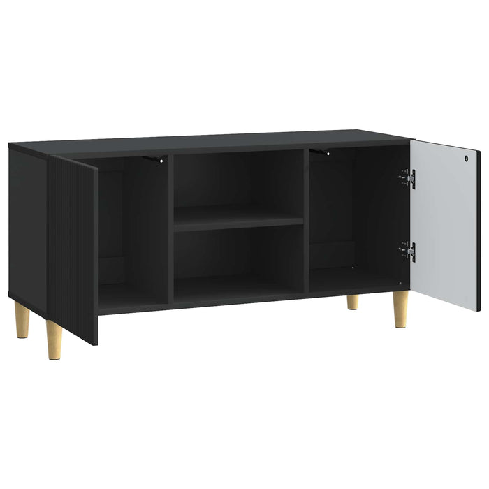 Cabinet TV Negru 102 x 34,5 x 50 cm Lemn prelucrat - WALTI WALTI