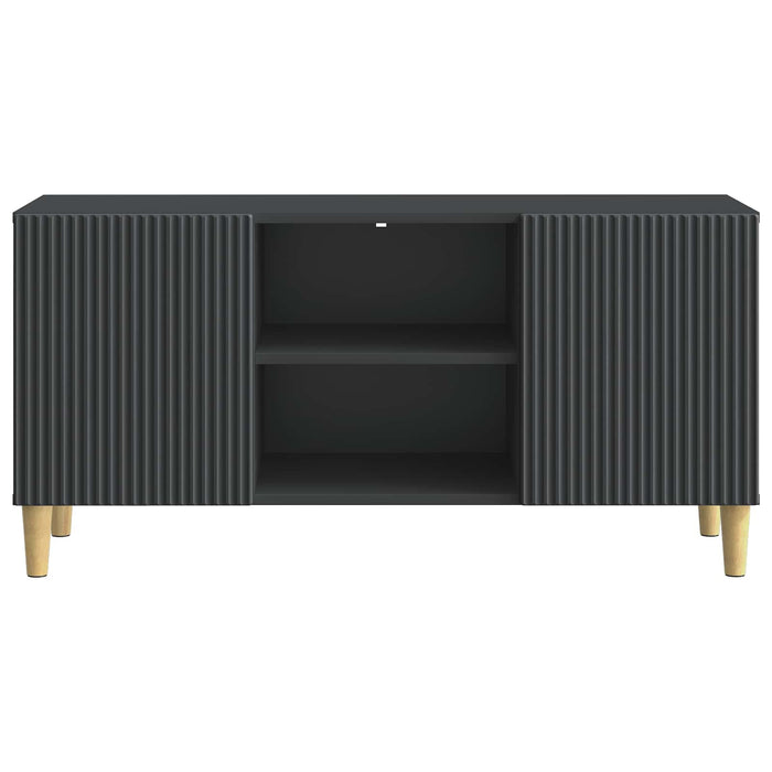 Cabinet TV Negru 102 x 34,5 x 50 cm Lemn prelucrat - WALTI WALTI