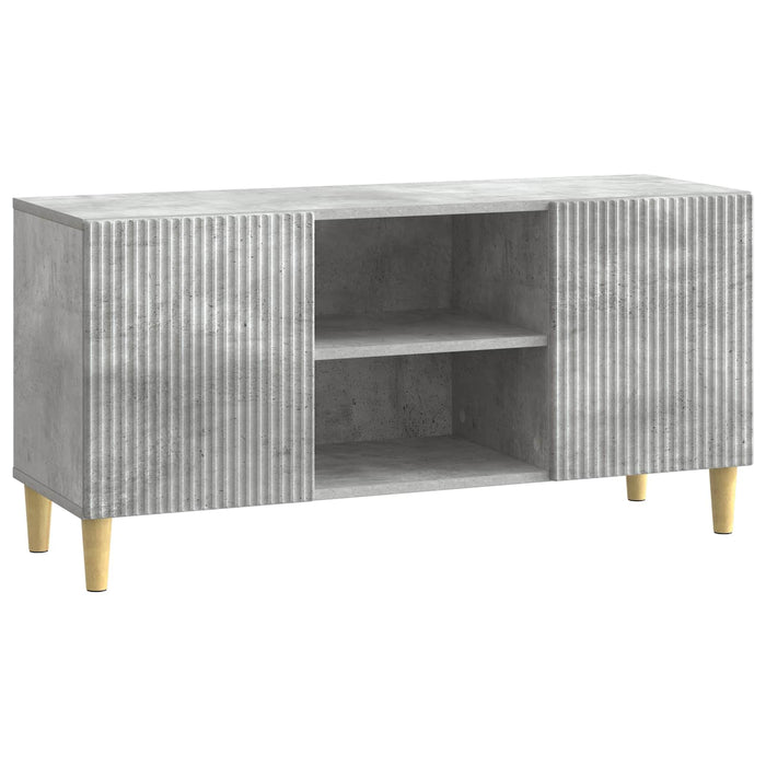 Cabinet TV Gri Beton 102 x 34,5 x 50 cm Lemn prelucrat - WALTI WALTI