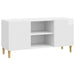 Cabinet TV Alb foarte lucios 102 x 34,5 x 50 cm Lemn prelucrat - WALTI WALTI