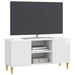 Cabinet TV Alb foarte lucios 102 x 34,5 x 50 cm Lemn prelucrat - WALTI WALTI