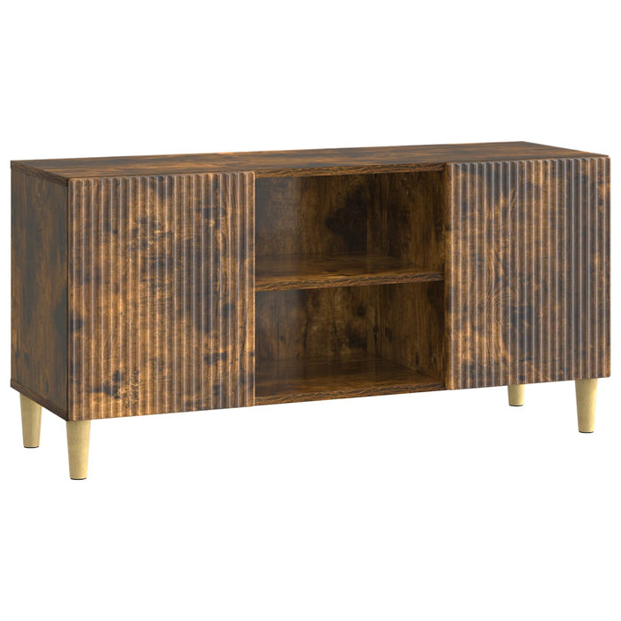 Cabinet TV Stejar fumuriu 102 x 34,5 x 50 cm Lemn prelucrat - WALTI WALTI