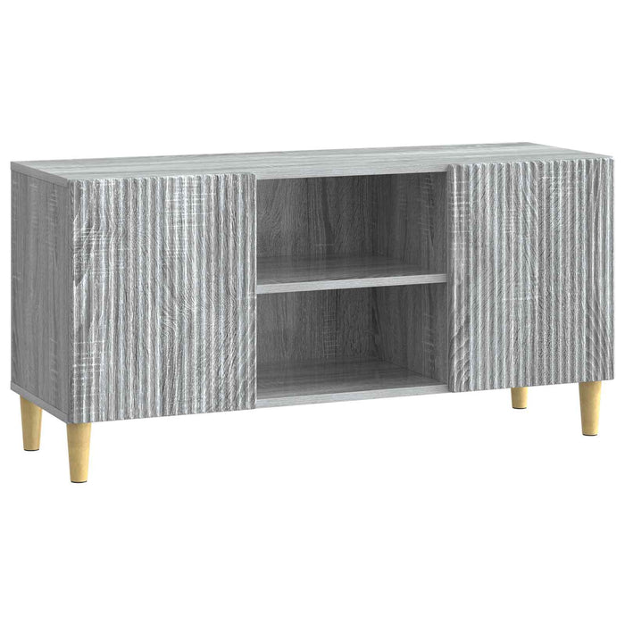 Cabinet TV Sonoma gri 102 x 34,5 x 50 cm Lemn prelucrat - WALTI WALTI