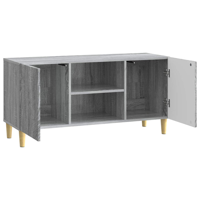Cabinet TV Sonoma gri 102 x 34,5 x 50 cm Lemn prelucrat - WALTI WALTI