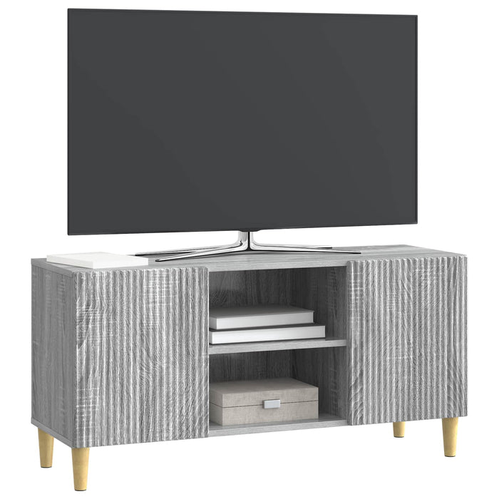 Cabinet TV Sonoma gri 102 x 34,5 x 50 cm Lemn prelucrat - WALTI WALTI
