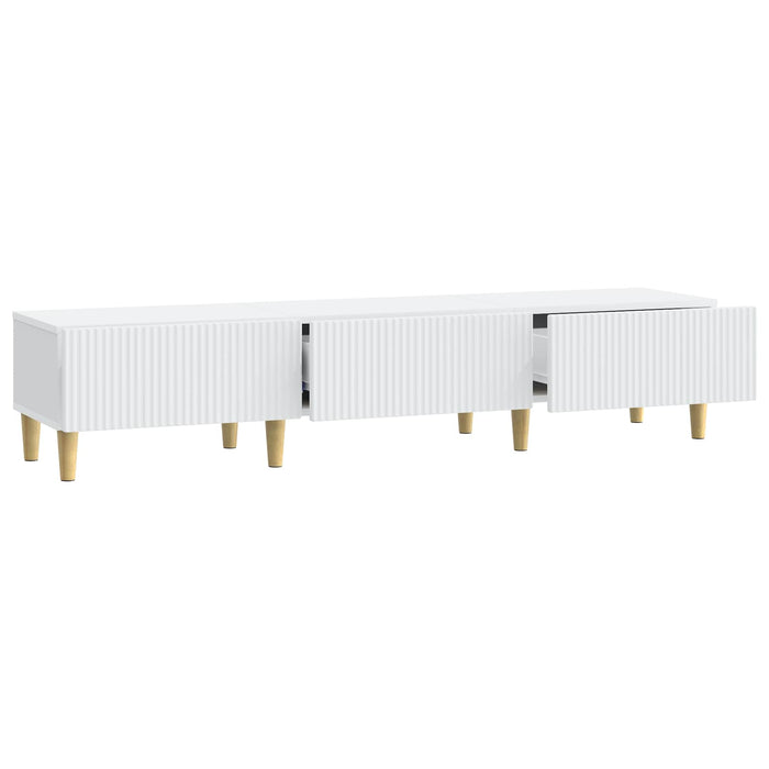 Cabinet TV cu sertar Alb 147 x 34,5 x 30 cm Lemn prelucrat - WALTI WALTI