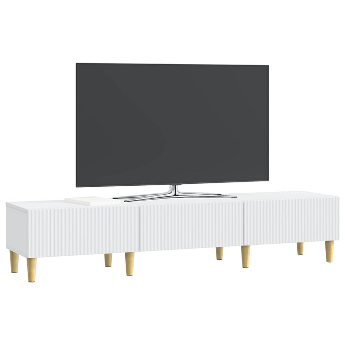 Cabinet TV cu sertar Alb 147 x 34,5 x 30 cm Lemn prelucrat - WALTI WALTI