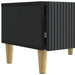Cabinet TV cu sertar Negru 147 x 34,5 x 30 cm Lemn prelucrat - WALTI WALTI