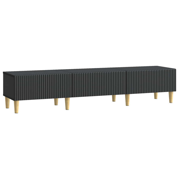 Cabinet TV cu sertar Negru 147 x 34,5 x 30 cm Lemn prelucrat - WALTI WALTI