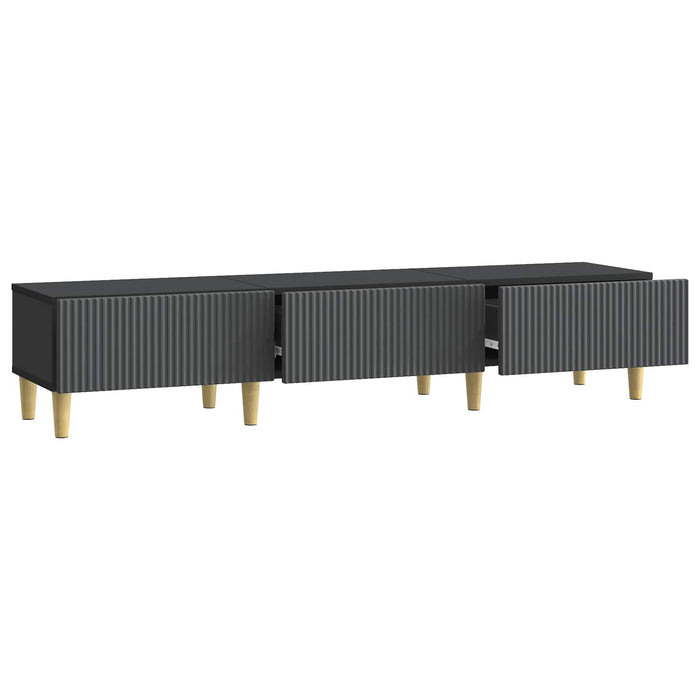 Cabinet TV cu sertar Negru 147 x 34,5 x 30 cm Lemn prelucrat - WALTI WALTI