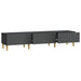 Cabinet TV cu sertar Negru 147 x 34,5 x 30 cm Lemn prelucrat - WALTI WALTI