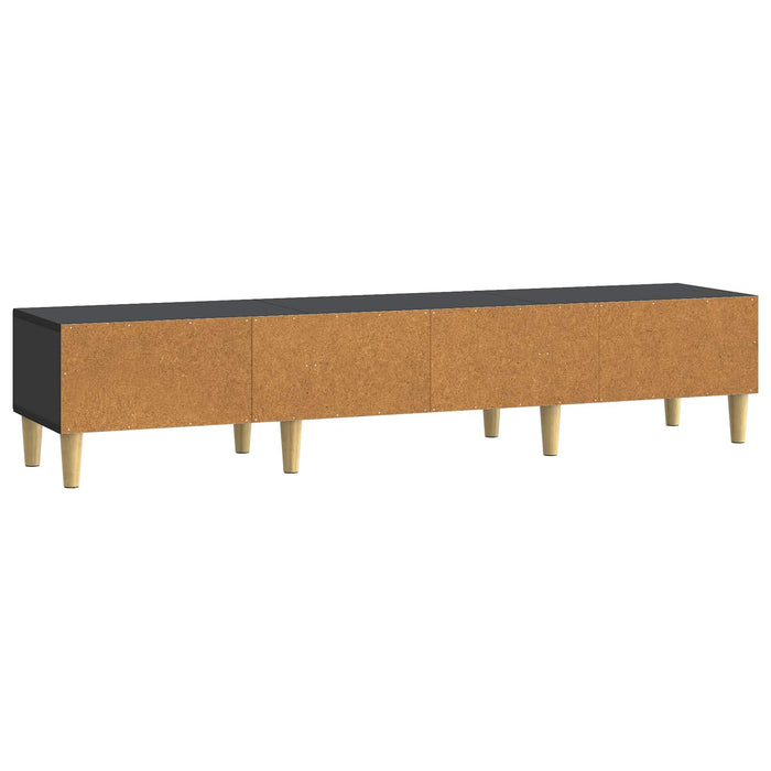 Cabinet TV cu sertar Negru 147 x 34,5 x 30 cm Lemn prelucrat - WALTI WALTI