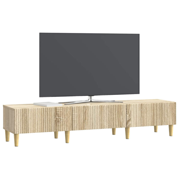Cabinet TV Stejar Sonoma 147 x 34,5 x 30 cm Lemn prelucrat - WALTI WALTI