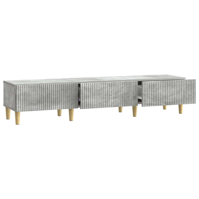 Cabinet TV Gri Beton 147 x 34,5 x 30 cm Lemn prelucrat - WALTI WALTI