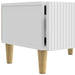 Cabinet TV Alb foarte lucios 147 x 34,5 x 30 cm Lemn prelucrat - WALTI WALTI