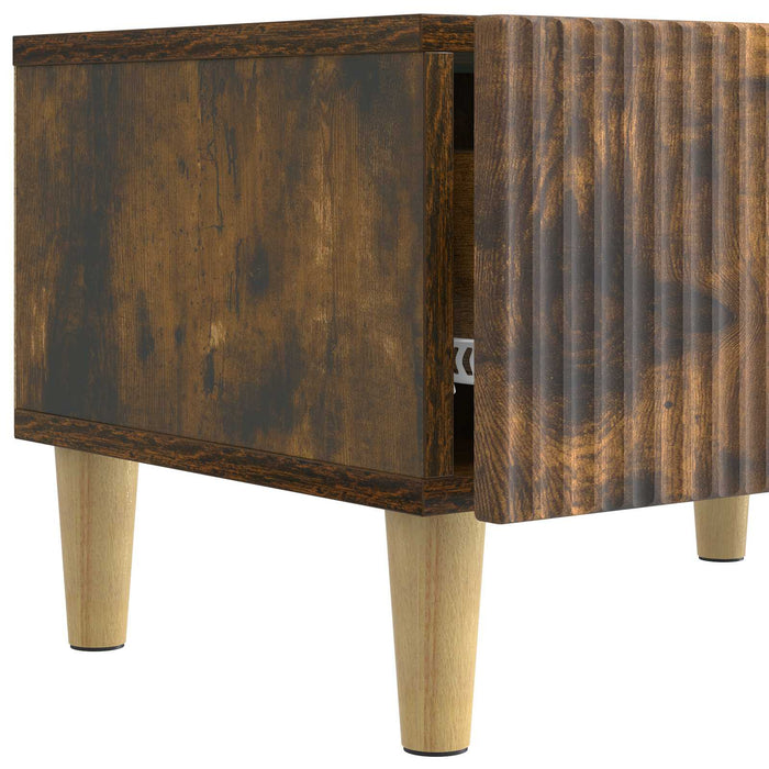 Cabinet TV Stejar fumuriu 147 x 34,5 x 30 cm Lemn prelucrat - WALTI WALTI