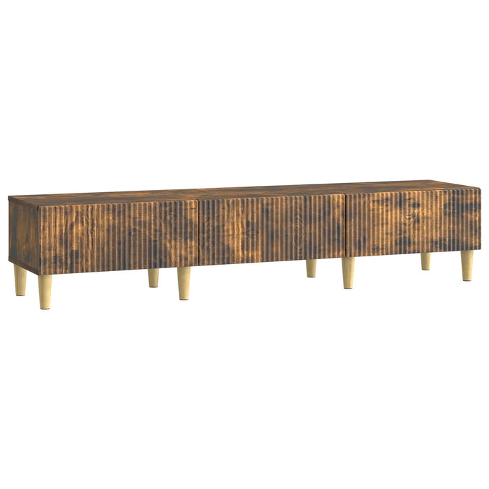 Cabinet TV Stejar fumuriu 147 x 34,5 x 30 cm Lemn prelucrat - WALTI WALTI