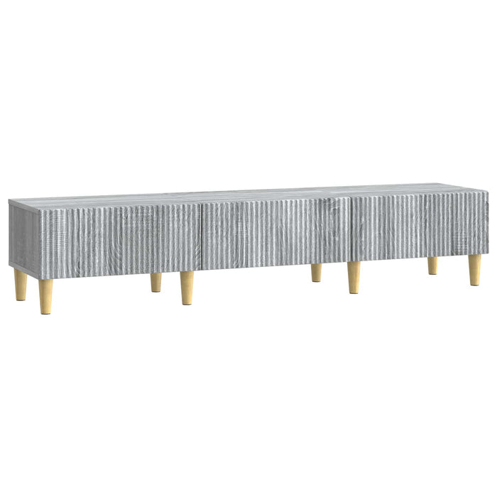 Cabinet TV Sonoma gri 147 x 34,5 x 30 cm Lemn prelucrat - WALTI WALTI