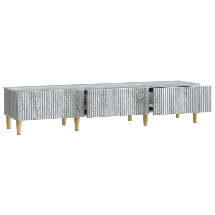 Cabinet TV Sonoma gri 147 x 34,5 x 30 cm Lemn prelucrat - WALTI WALTI