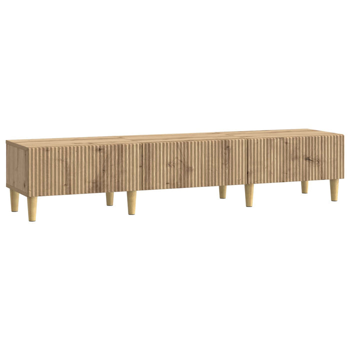 Cabinet TV Stejar Artizanal 147 x 34,5 x 30 cm Lemn prelucrat - WALTI WALTI