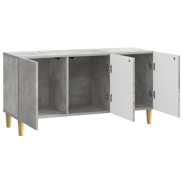 Cabinet TV Gri Beton 99 x 34,5 x 50 cm Lemn prelucrat - WALTI WALTI