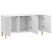 Cabinet TV Alb foarte lucios 99 x 34,5 x 50 cm Lemn prelucrat - WALTI WALTI