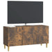 Cabinet TV Stejar fumuriu 99 x 34,5 x 50 cm Lemn prelucrat - WALTI WALTI