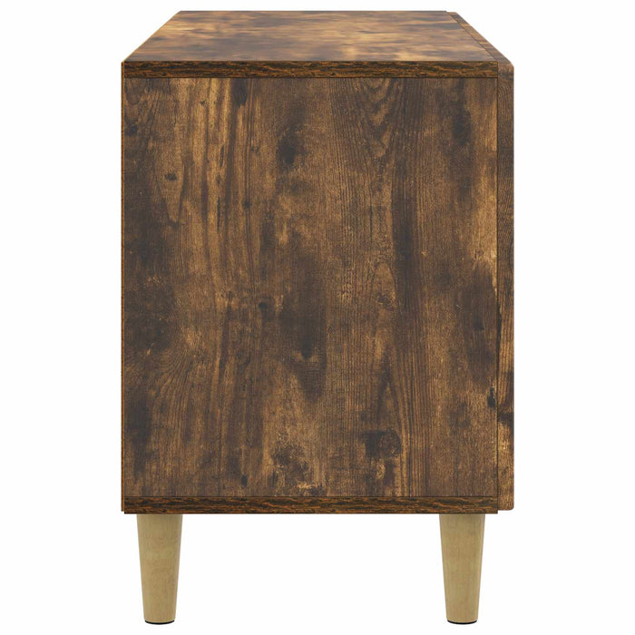 Cabinet TV Stejar fumuriu 99 x 34,5 x 50 cm Lemn prelucrat - WALTI WALTI