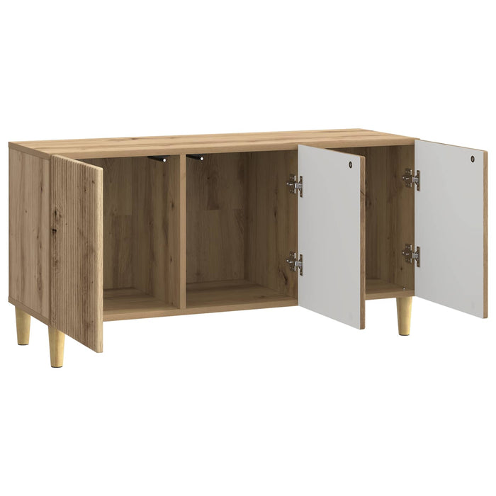 Cabinet TV Stejar Artizanal 99 x 34,5 x 50 cm Lemn prelucrat - WALTI WALTI