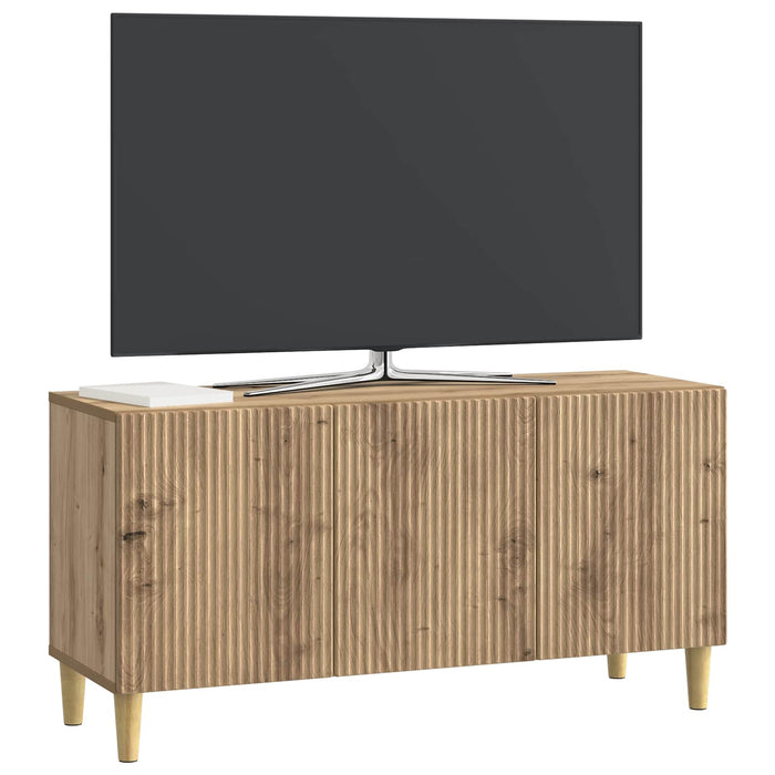 Cabinet TV Stejar Artizanal 99 x 34,5 x 50 cm Lemn prelucrat - WALTI WALTI
