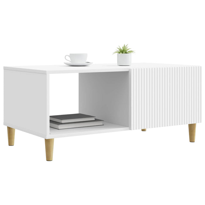 Masă de cafea Alb 90 x 50 x 40 cm Lemn prelucrat - WALTI WALTI