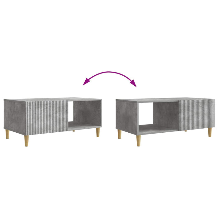 Masă de cafea Gri Beton 90 x 50 x 40 cm Lemn prelucrat - WALTI WALTI