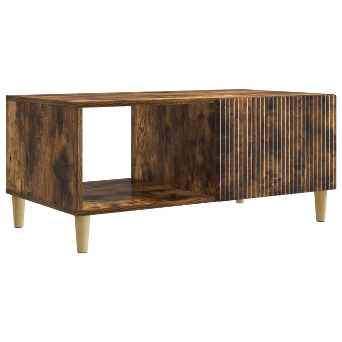Masă de cafea Stejar fumuriu 90 x 50 x 40 cm Lemn prelucrat - WALTI WALTI
