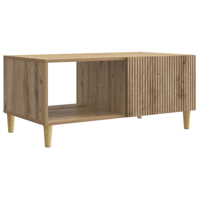 Masă de cafea Stejar Artizanal 90 x 50 x 40 cm Lemn prelucrat - WALTI WALTI