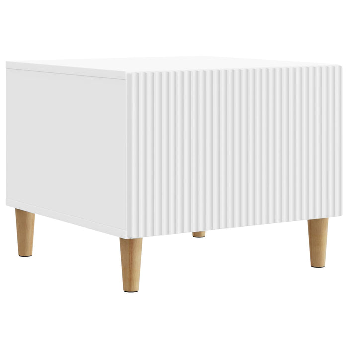 Masă de cafea cu sertar Alb 49 x 50 x 40 cm Lemn prelucrat - WALTI WALTI