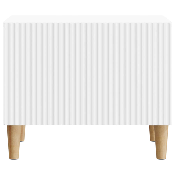 Masă de cafea cu sertar Alb 49 x 50 x 40 cm Lemn prelucrat - WALTI WALTI
