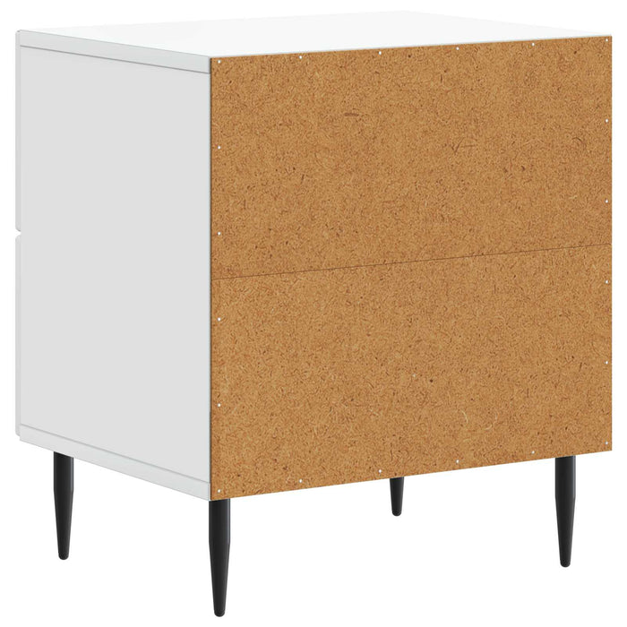 Dulap de noapte Alb 43 x 34,5 x 47,5 cm Lemn prelucrat - WALTI WALTI