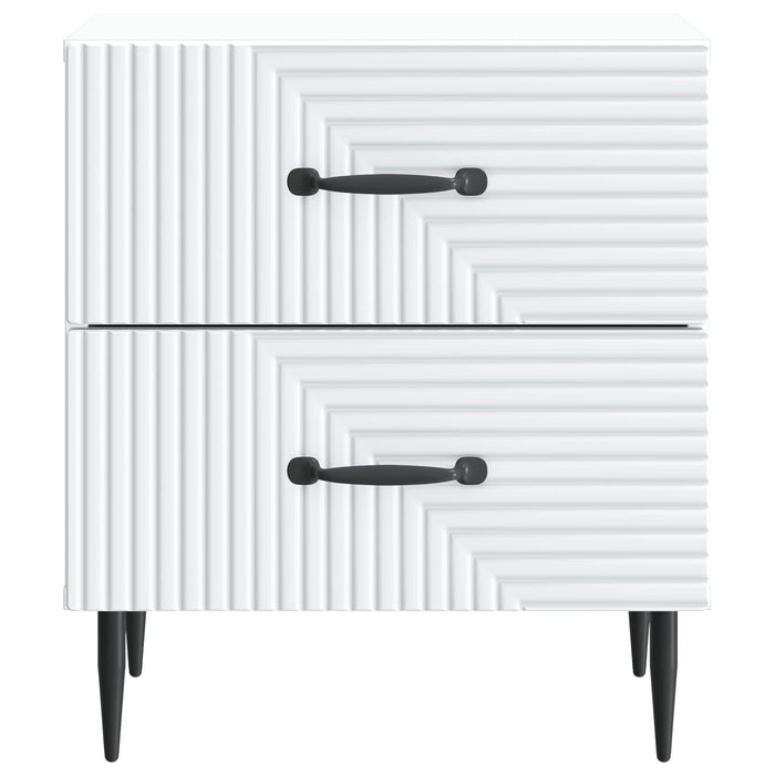 Dulap de noapte Alb 43 x 34,5 x 47,5 cm Lemn prelucrat - WALTI WALTI